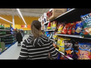 took off a girl's pants in a supermarket | teen, sauna, latina