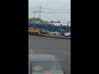 this is what a truck with cars looks like in china.